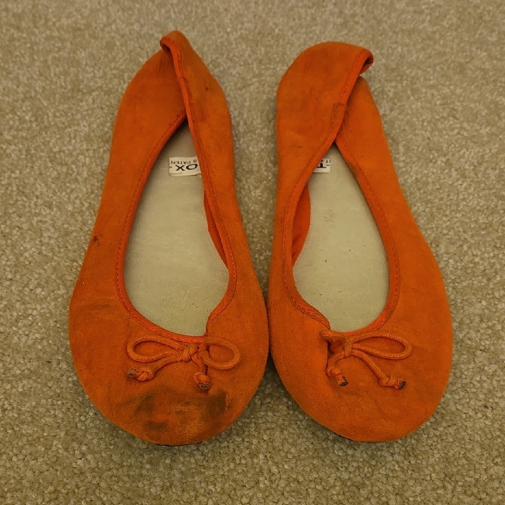 Repetto Orange Ballet Flats